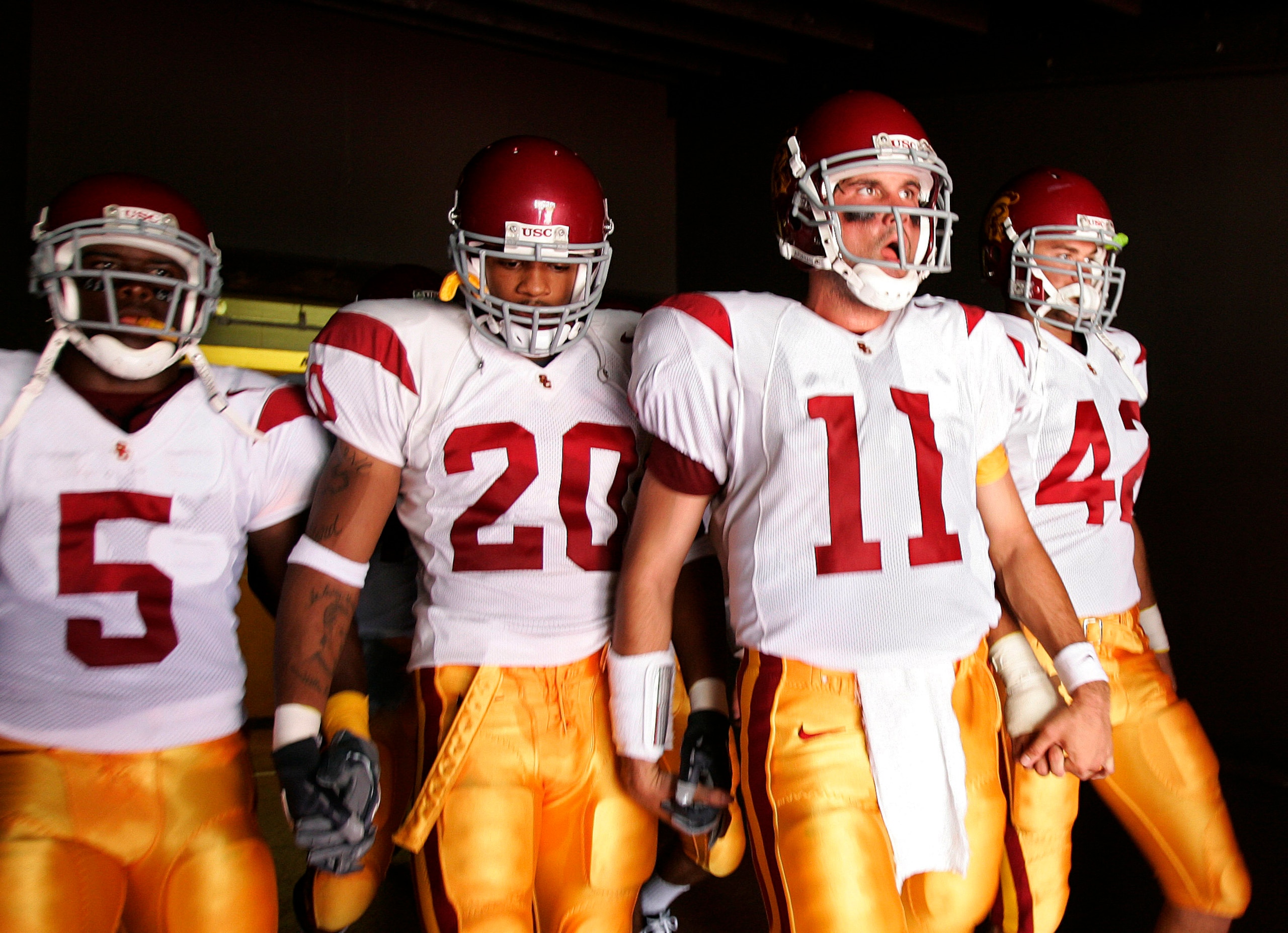 Reggie Bush (5) and Matt Leinart (11)