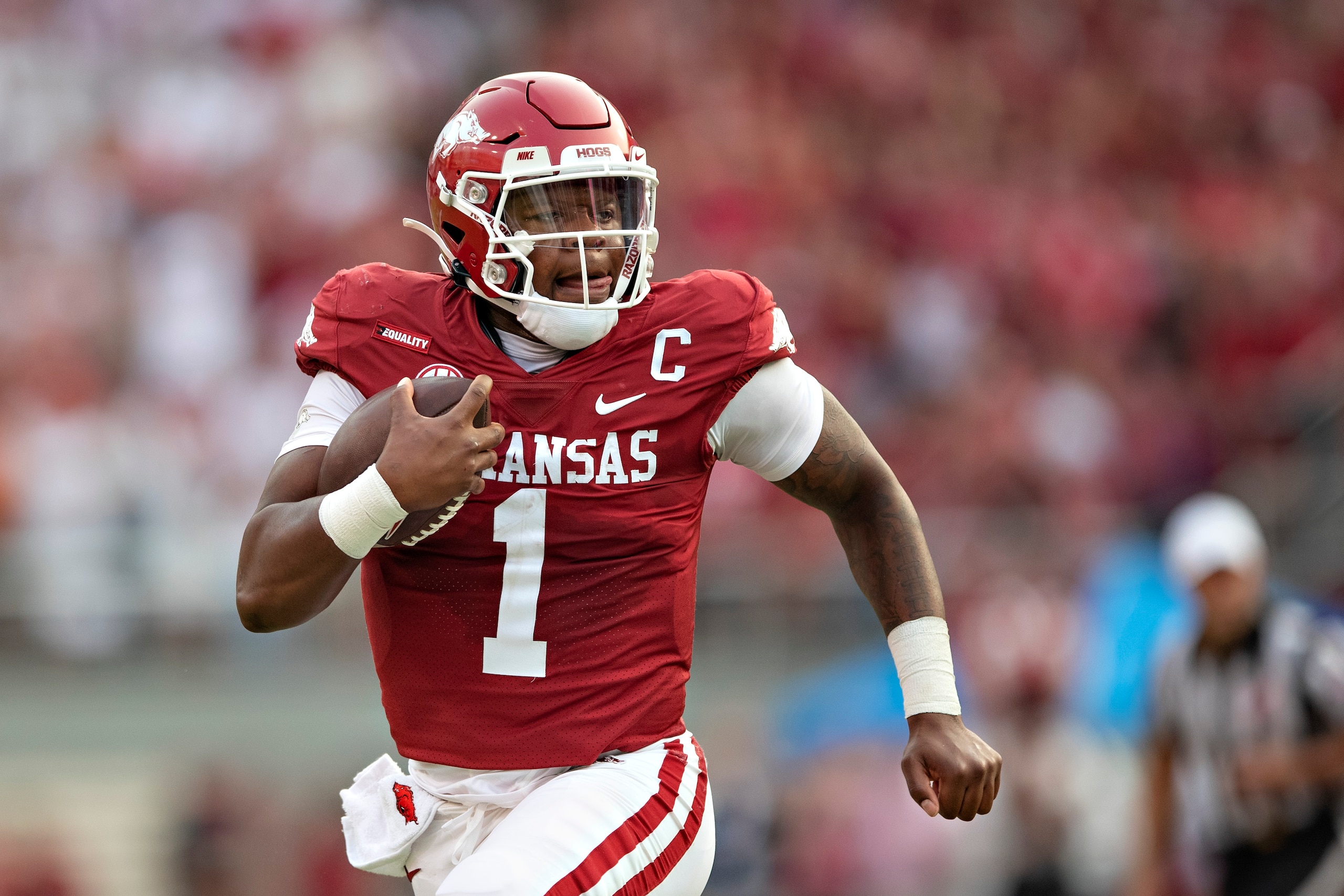 Arkansas QB K.J. Jefferson