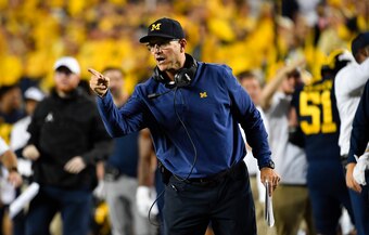 Michigan head coach Jim Harbaugh