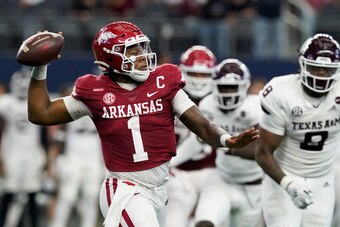 Arkansas QB KJ Jefferson