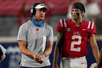 Ole Miss' Lane Kiffin and Matt Corral