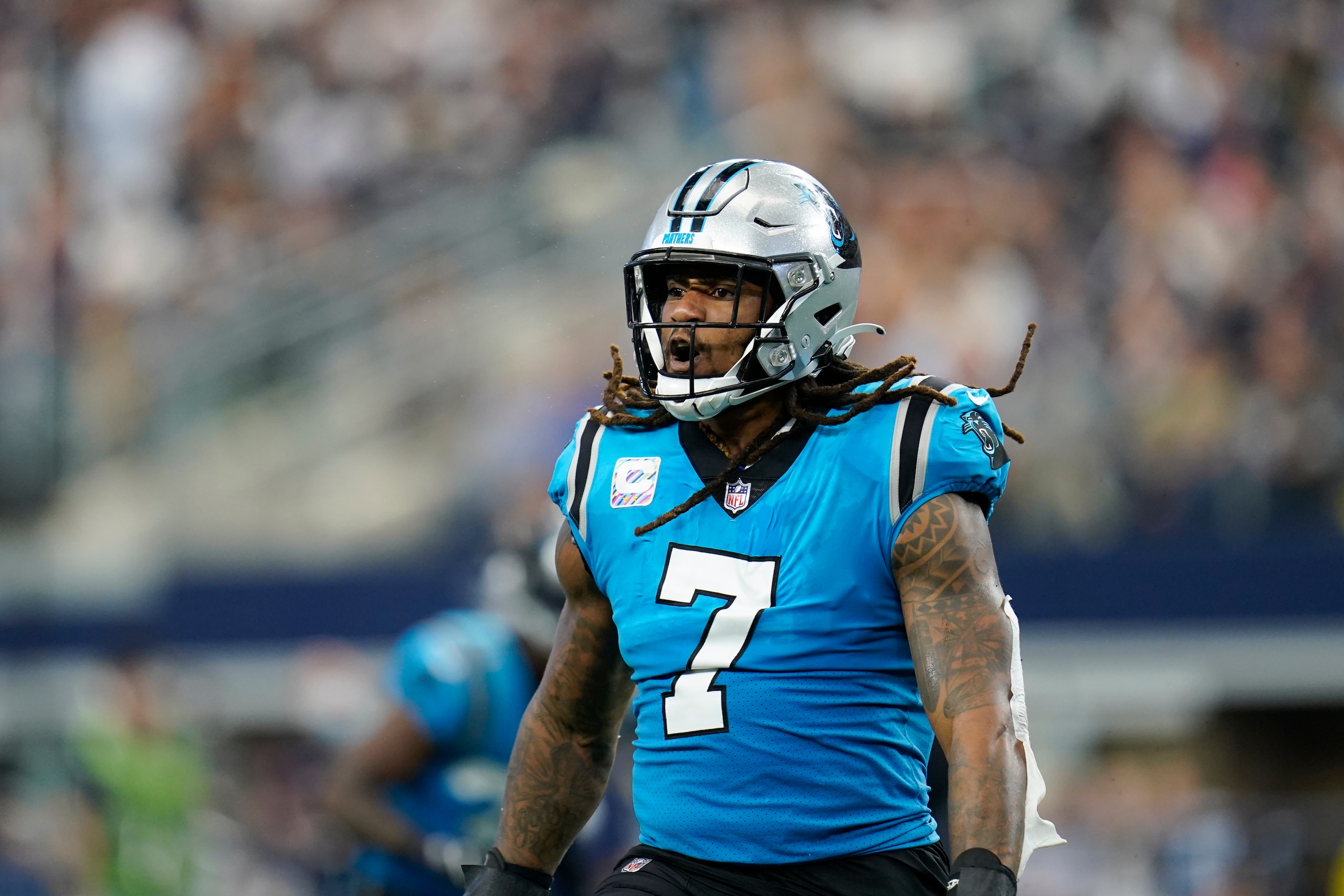 Panthers linebacker Shaq Thompson