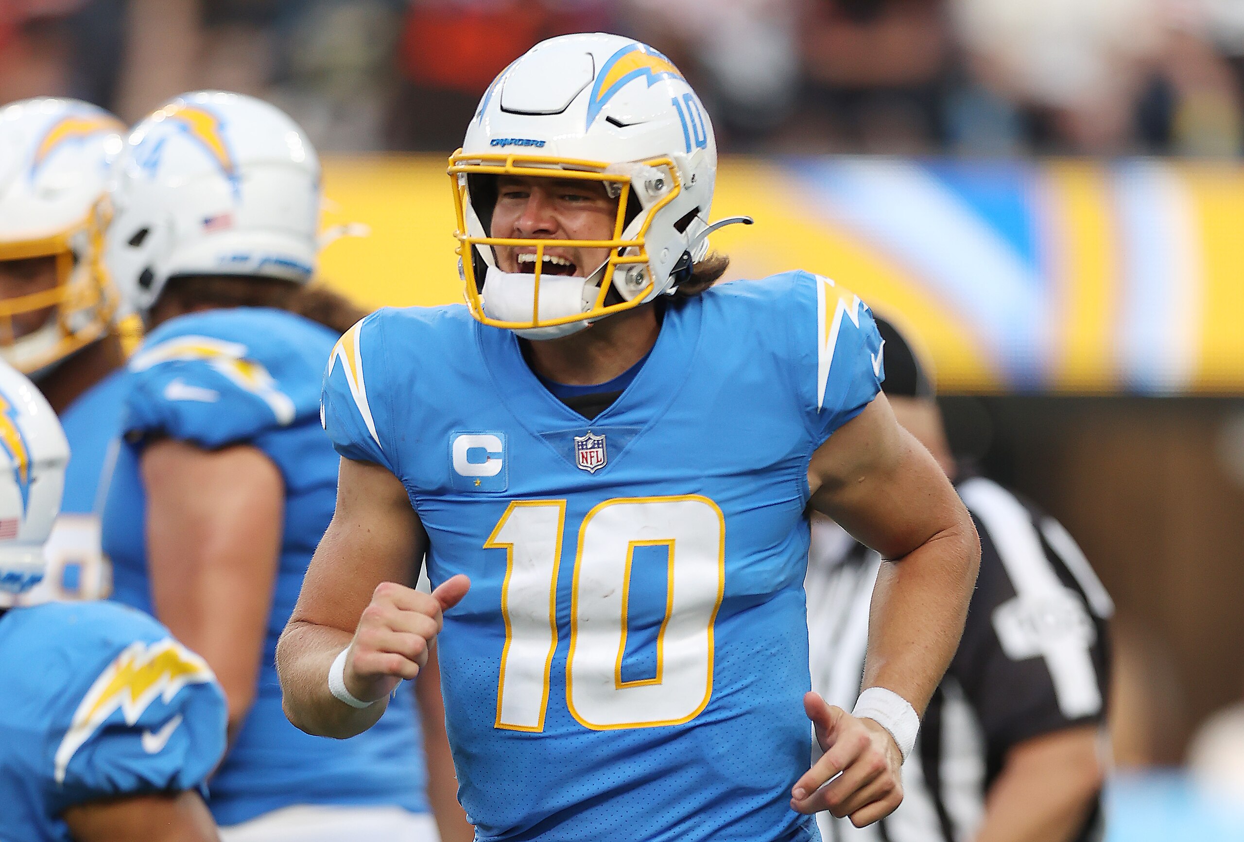 Los Angeles Chargers quarterback Justin Herbert Los Angeles Chargers quarterback Justin Herbert