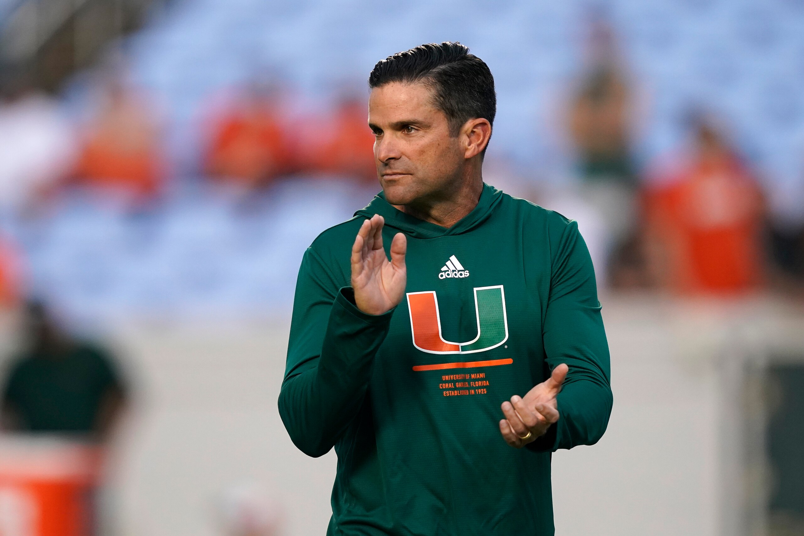 Miami head coach Manny Diaz