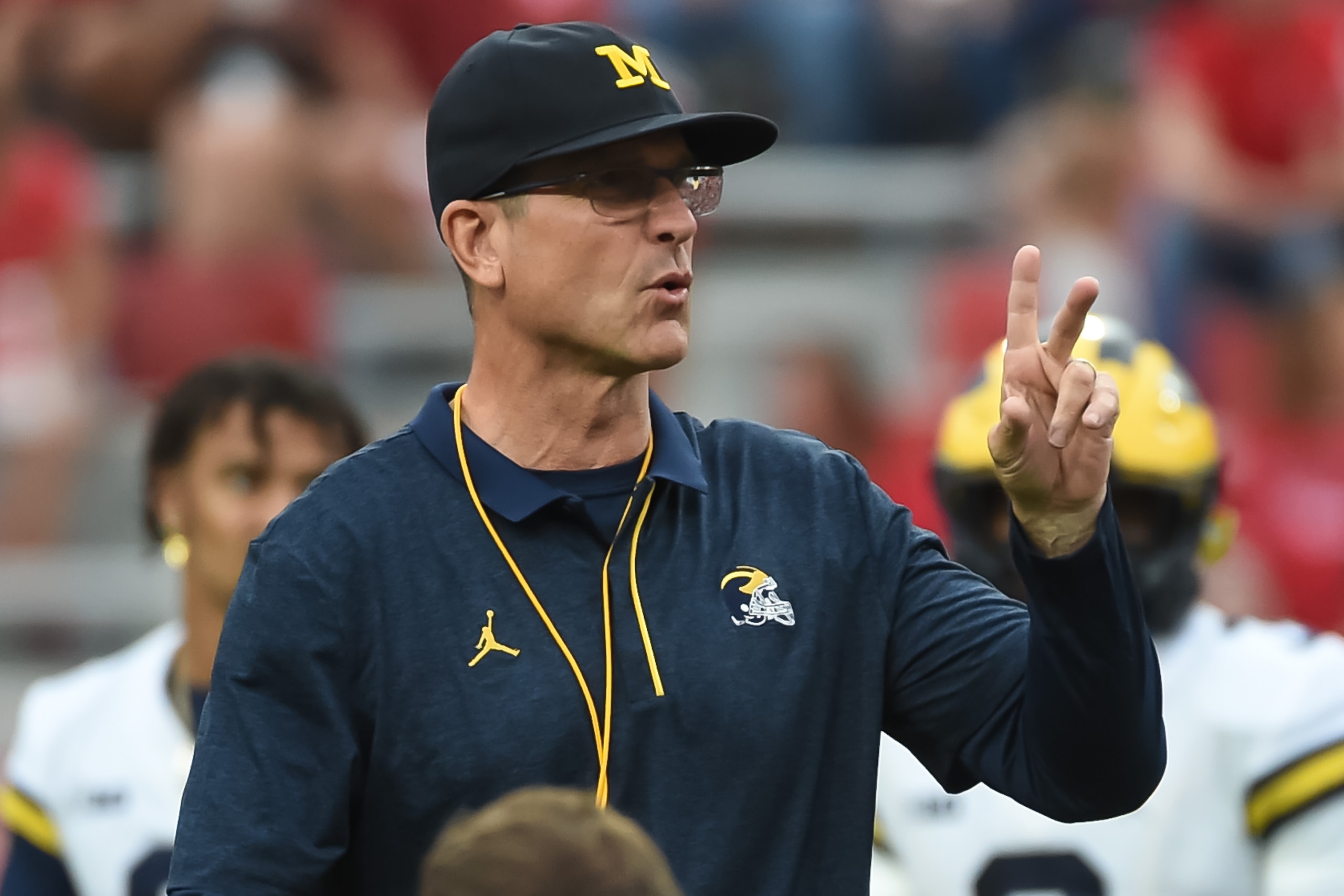 Michigan head coach Jim Harbaugh
