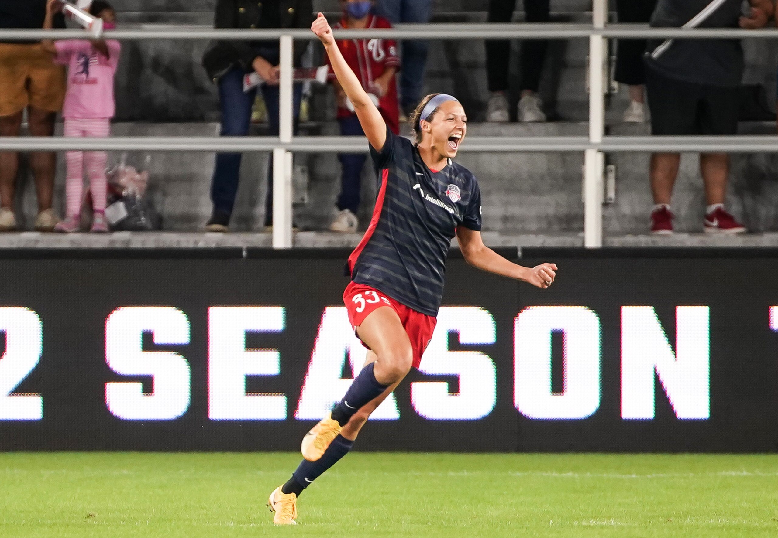 Washington Spirit forward and 2021 Golden Boot winner Ashley Hatch.