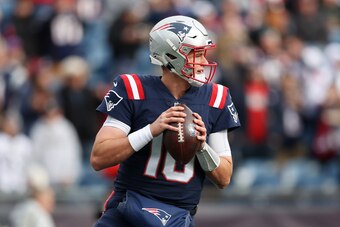 New England Patriots quarterback Mac Jones