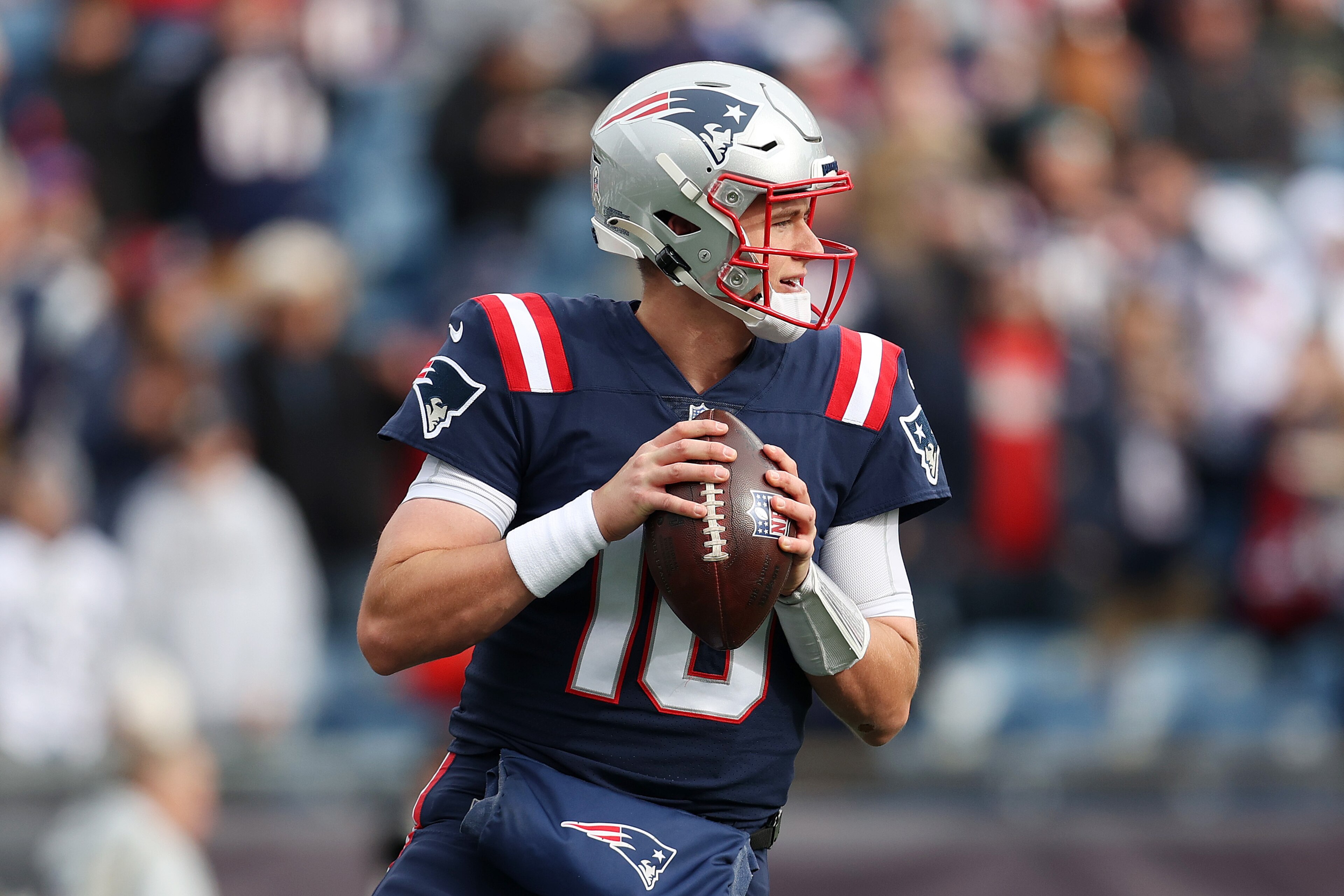 New England Patriots quarterback Mac Jones