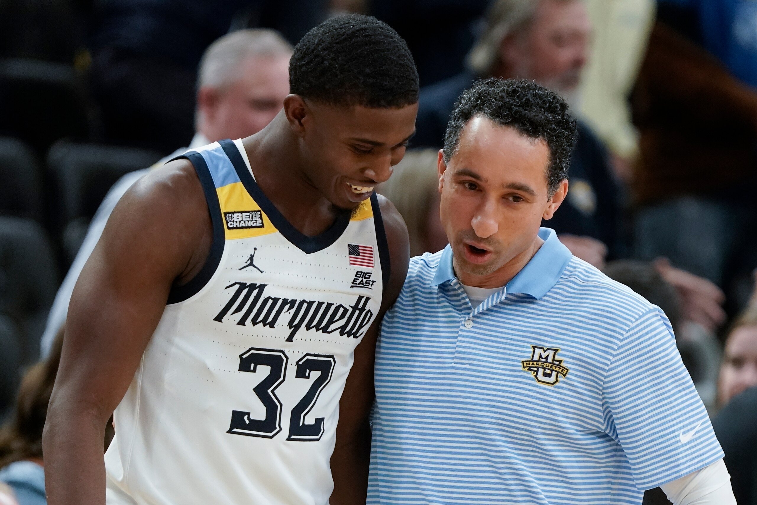 Marquette's Darryl Morsell and Shaka Smart