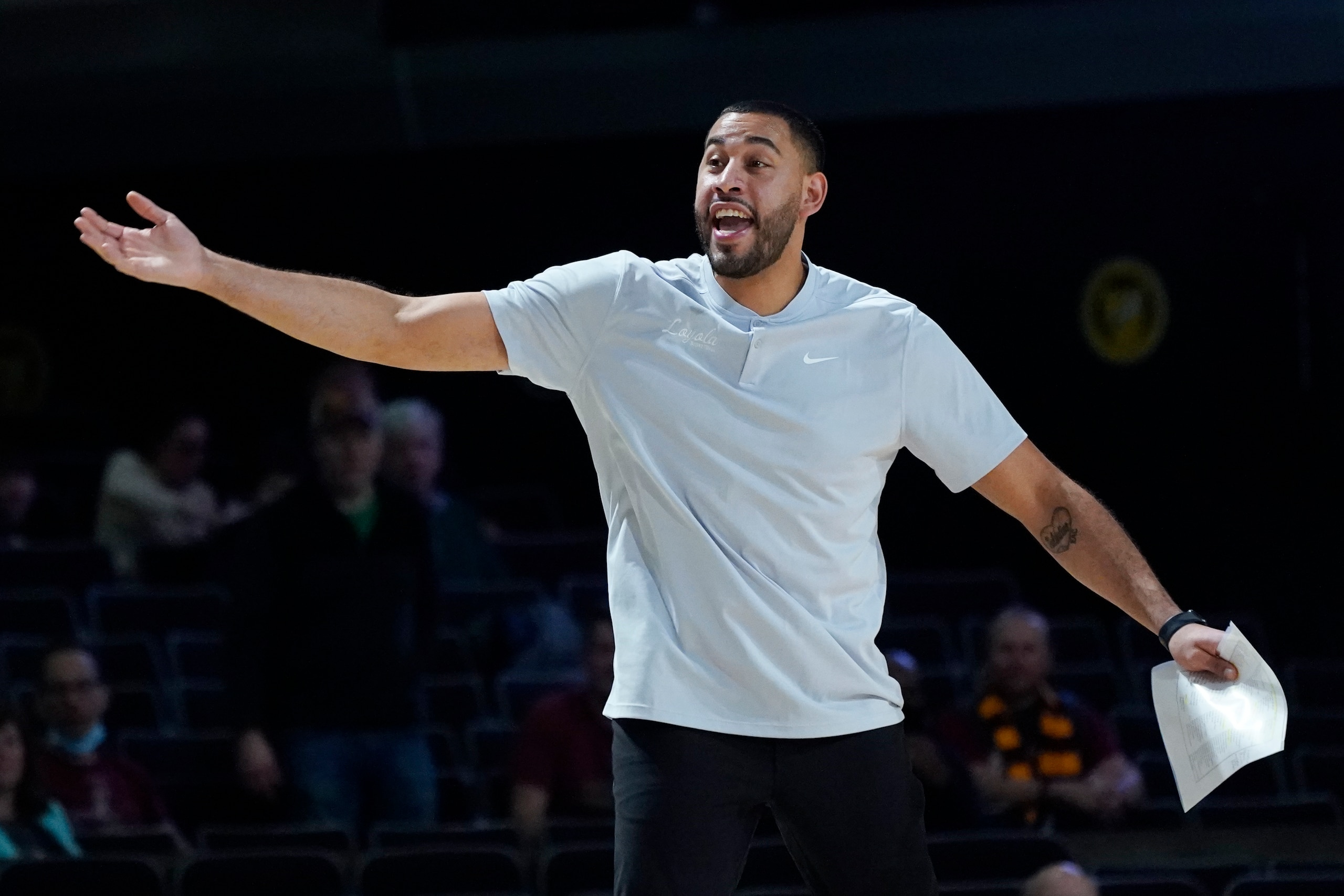 Loyola-Chicago's Drew Valentine Loyola-Chicago's Drew Valentine