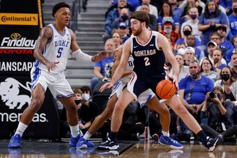 Gonzaga's Drew Timme and Duke's Paolo Banchero