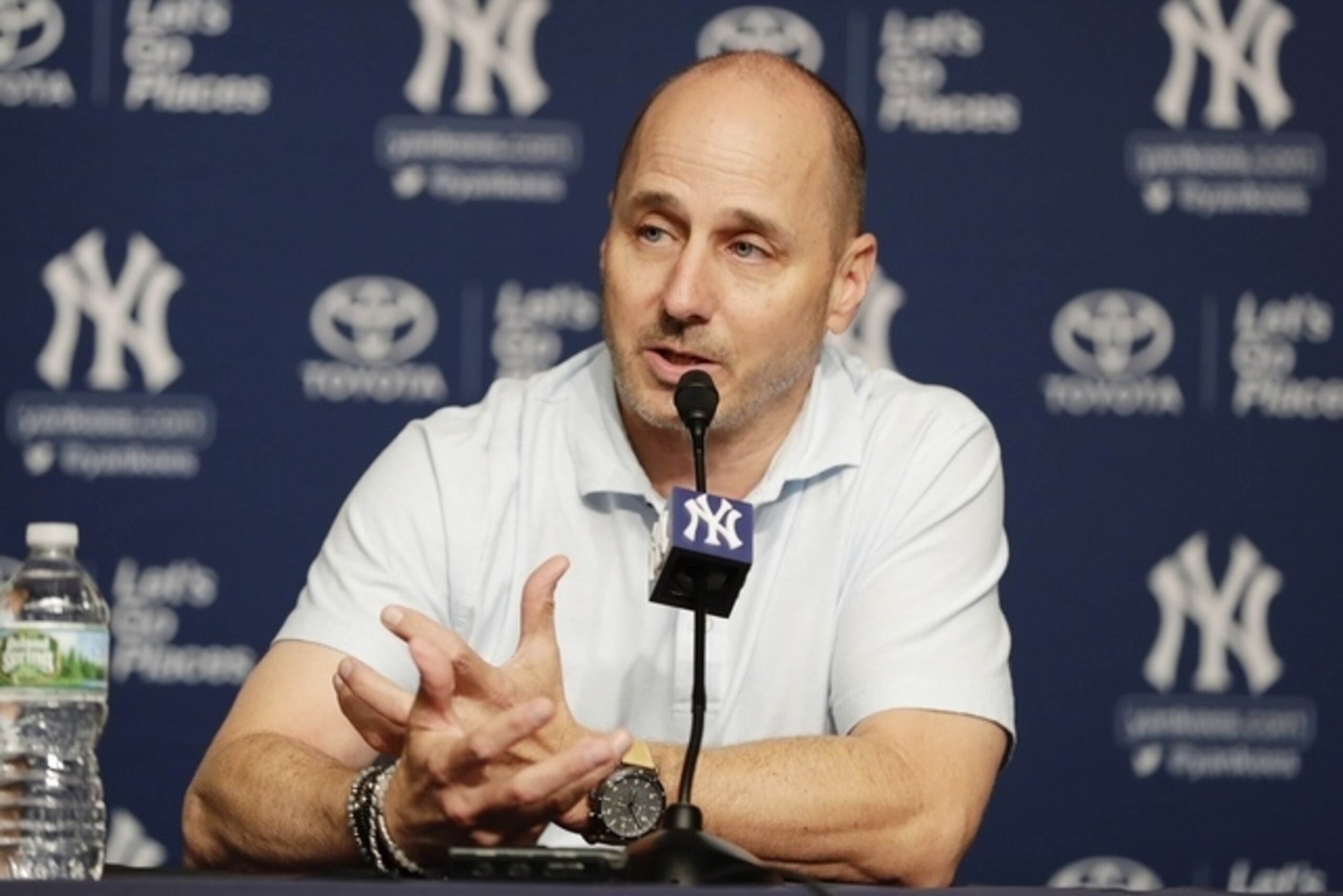 Yankees GM Brian Cashman hasn't done much...yet.