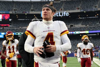 Commanders quarterback Taylor Heinicke