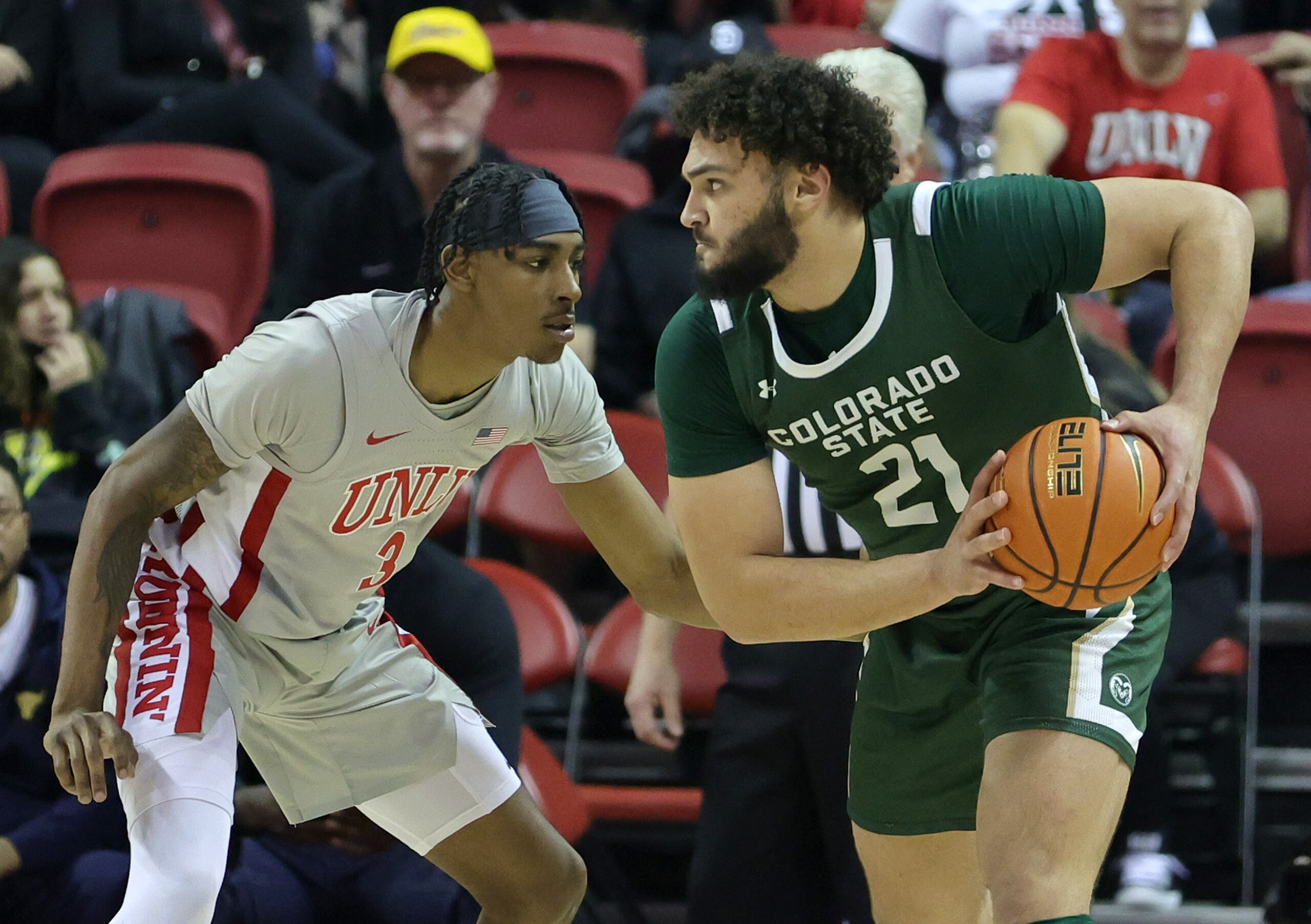 Colorado State's David Roddy and UNLV's Donovan Williams