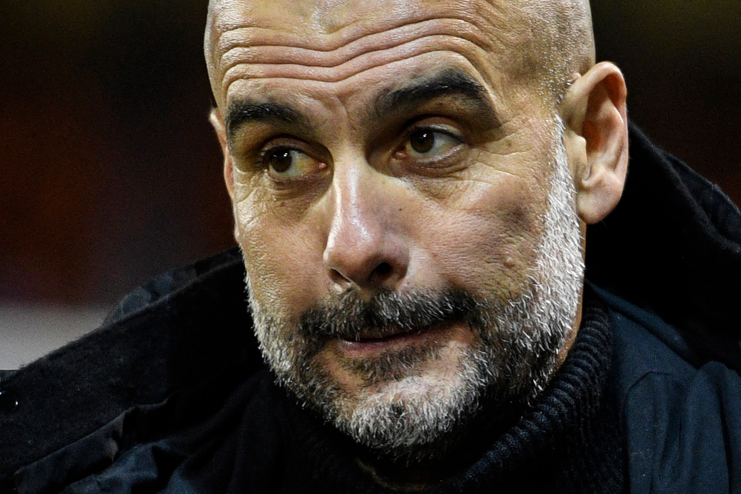 Someone just asked Pep Guardiola if the title race is on.