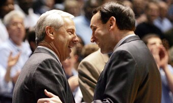 Roy Williams and Mike Krzyzewski