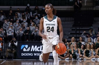 Nia Clouden, Michigan State senior guard.