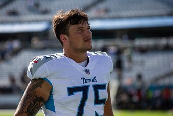 Tennessee Titans offensive lineman Dillon Radunz