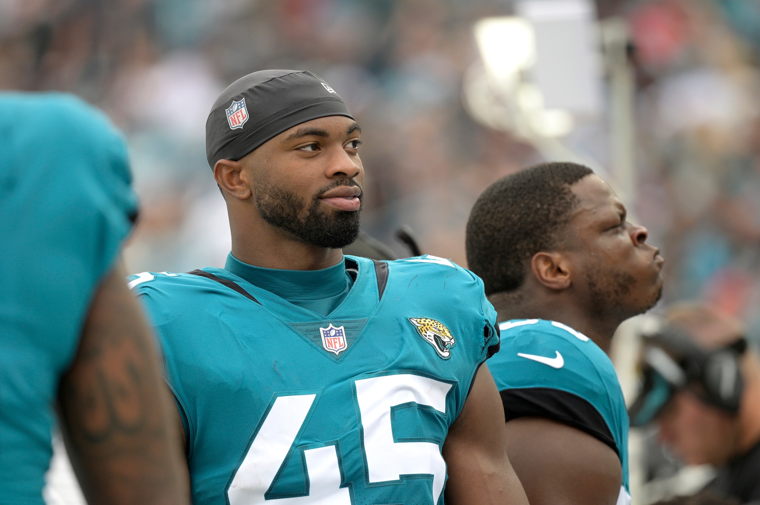 Jacksonville Jaguars edge-rusher K'Lavon Chaisson