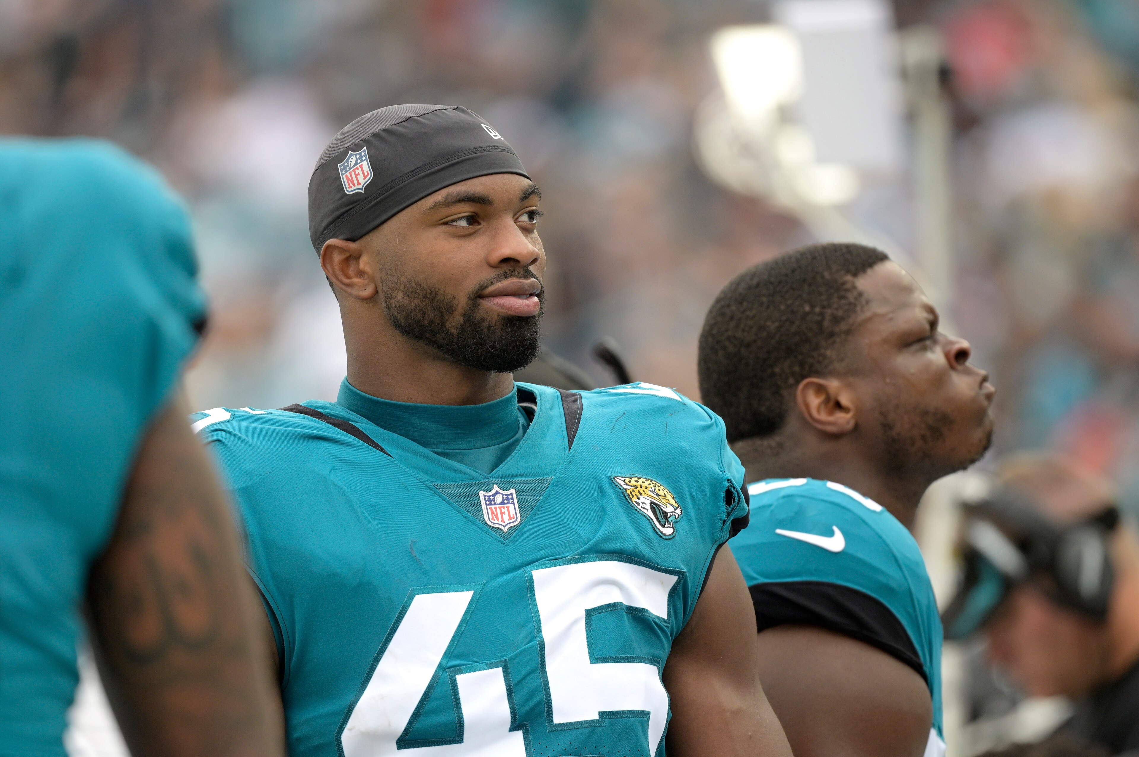 Jacksonville Jaguars edge-rusher K'Lavon Chaisson