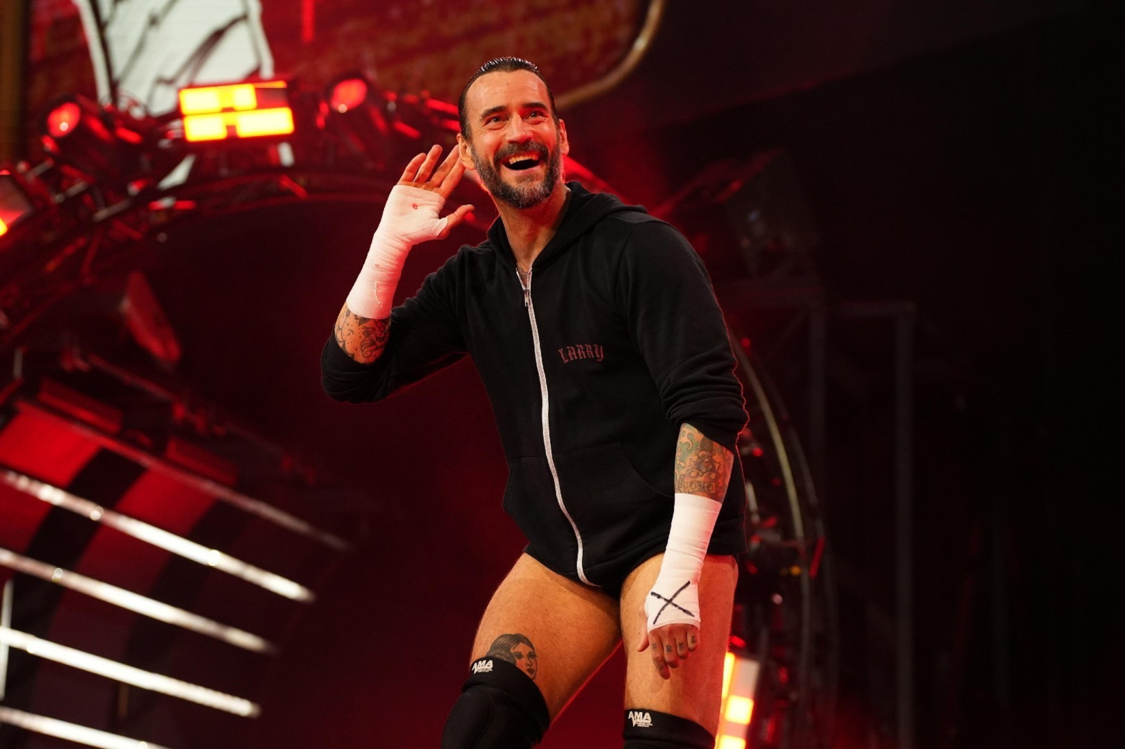 CM Punk is showered in adulation from the AEW audience every time he appears on screen.