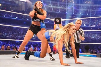 Ronda Rousey and Charlotte Flair will collide once more for the SmackDown Women's Championship at WrestleMania Backlash, this time in an "I Quit" match.